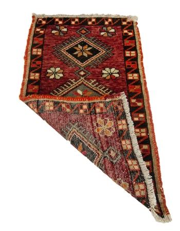 Vintage Decorative Mini Turkish Rug - 1`9" x 3`1"