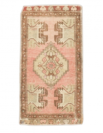 Washed Out Mini Wool Rug - 1`7" x 3`1"