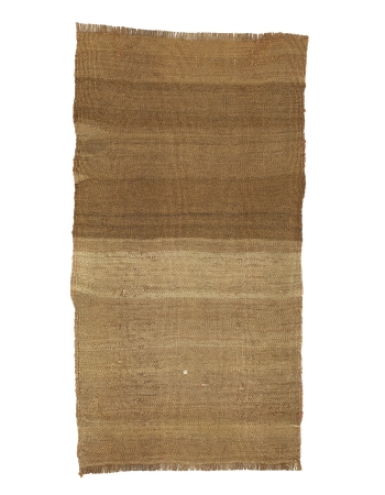 Brown Mini Vintage Kilim Rug - 1`6" x 2`11"