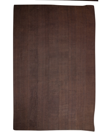 Giant Brown Vintage Turkish Tente Kilim Rug - 15`9" x 28`1"