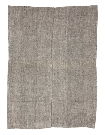 Gray Vintage Modern Kilim Rug - 7`4" x 10`0"