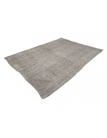 Gray Vintage Modern Kilim Rug - 7`4" x 10`0"