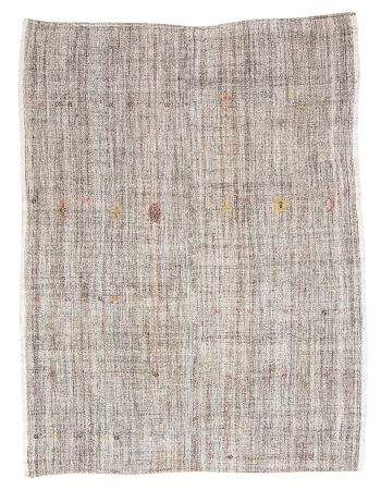 Modern Vintage Turkish Kilim Rug - 7`1" x 9`5"