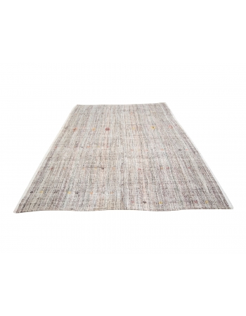 Modern Vintage Turkish Kilim Rug - 7`1" x 9`5"