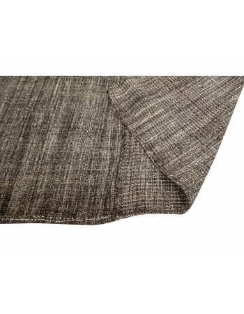 Vintage Brown & Gray Modern Kilim Rug - 6`5" x 11`2"