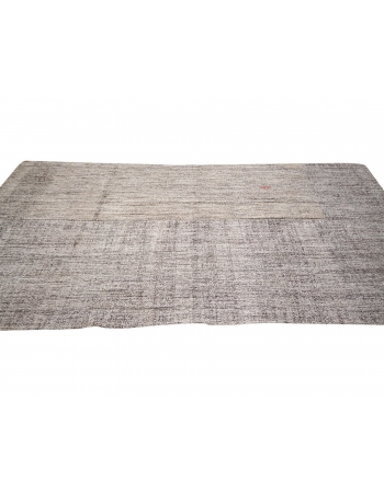 Gray & Brown Modern Vintage Kilim Rug - 5`6" x 11`3"