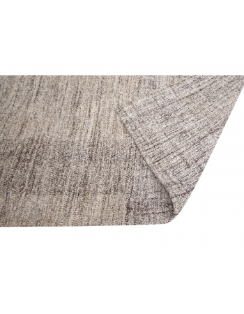 Gray & Brown Modern Vintage Kilim Rug - 5`6" x 11`3"