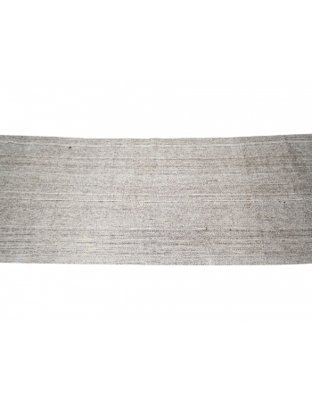 Gray Vintage Modern Kilim Runner - 2`10" x 11`1"