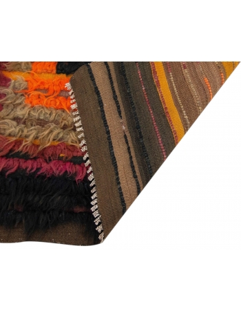 Decorative Vintage Unique Tulu Rug - 3`2" x 11`2"