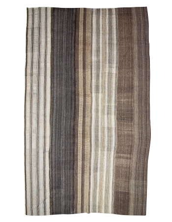 Oversized Vintage Unique Turkish Kilim Rug - 13`7" x 22`10"