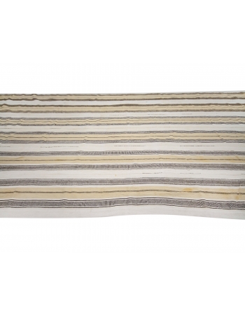 Vertical Striped Oversized Turkish Kilim Rug - 9`4" x 17`3"