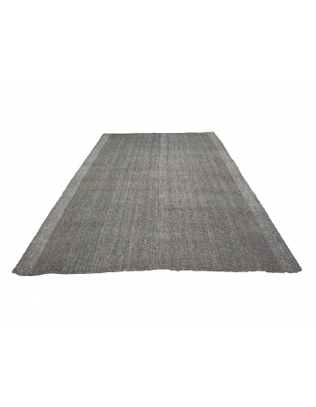 Gray Modern Vintage Kilim Rug - 7`3" x 10`2"