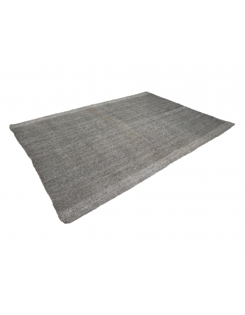 Gray Modern Vintage Kilim Rug - 7`3" x 10`2"