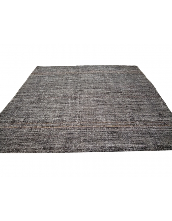 Gray Vintage Turkish Modern Kilim - 8`10" x 10`0"