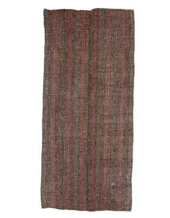 Red & Brown Vintage Kilim Rug - 4`5" x 9`9"