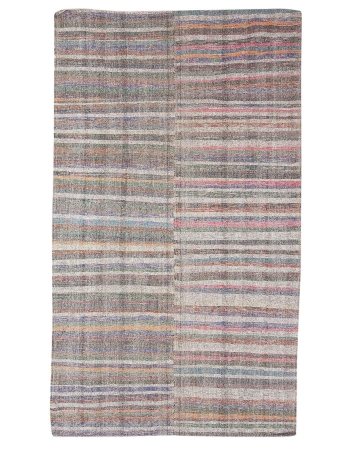 Striped Vintage Decorative Kilim Rug - 6`4" x 10`8"