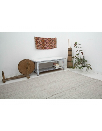 Large Gray Vintage Kilim Rug - 7`10" x 9`10"