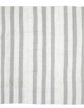 Striped Vintage Modern Kilim Rug - 6`11" x 7`1"