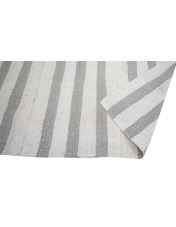 Striped Vintage Modern Kilim Rug - 6`11" x 7`1"