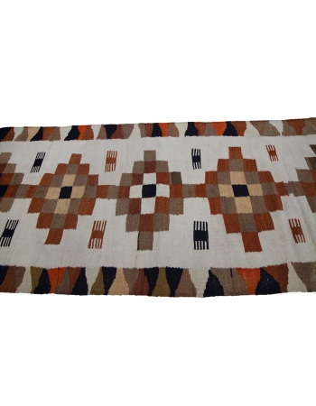 Vintage Decorative Kilim Runner Rug - 4`1" x 10`10"