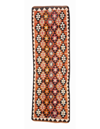 Decorative Vintage Kilim Runner Rug - 3`1" x 9`0"