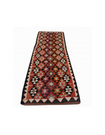 Decorative Vintage Kilim Runner Rug - 3`1" x 9`0"