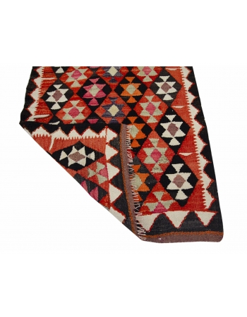 Decorative Vintage Kilim Runner Rug - 3`1" x 9`0"