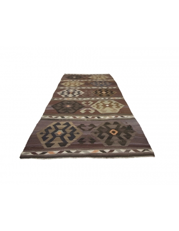 Decorative Unique Vintage Kilim Rug - 6`4" x 12`4"