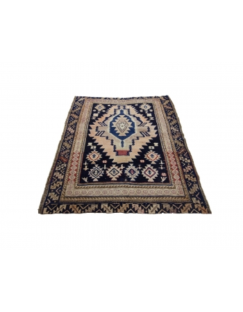 Antique Decorative Caucasian Rug - 3`10" x 4`6"