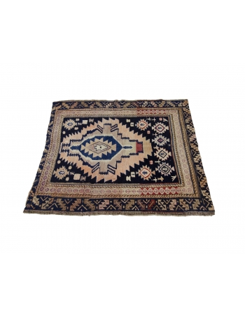 Antique Decorative Caucasian Rug - 3`10" x 4`6"