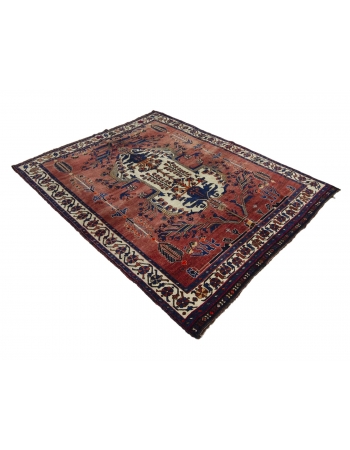 Antique Decorative Wool Rug - 5`1" x 6`3"