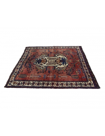 Antique Decorative Wool Rug - 5`1" x 6`3"