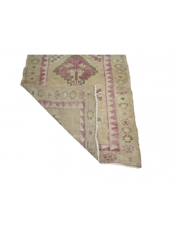 Faded Vintage Herki Runner Rug - 2`6" x 8`2"