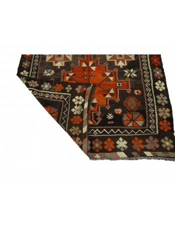 Decorative Vintage Turkish Kilim Rug - 4`2" x 10`10"