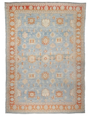 Oversized Vintage Washed Out Mahal Rug - 15`9" x 20`4"