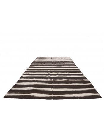 Striped Large Turkish Kilim Rug - 8`5" x 13`7"