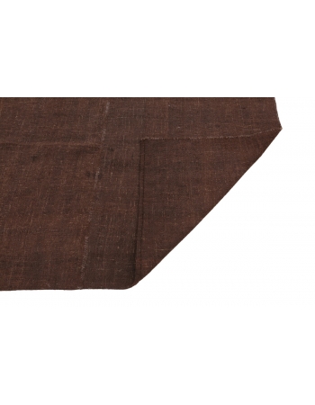 Vintage Brown Modern Kilim Rug - 6`10" x 9`4"