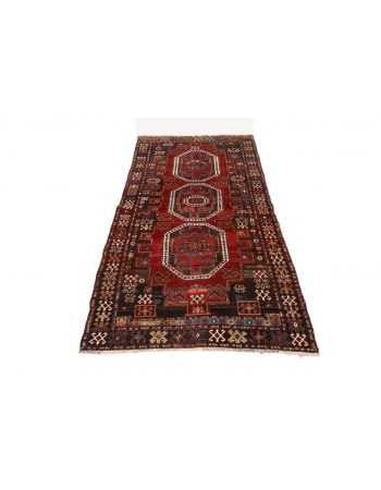 Decorative Vintage Caucasian Rug - 3`7" x 6`7"