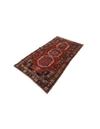 Decorative Vintage Caucasian Rug - 3`7" x 6`7"