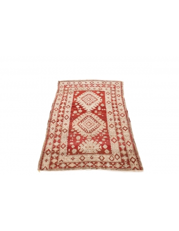 Vintage Small Decorative Rug - 3`8" x 5`1"