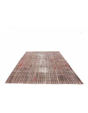 Vintage Turkish Art Deco Rug - 6`11