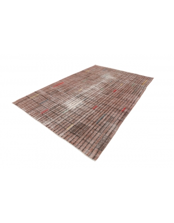 Vintage Turkish Art Deco Rug - 6`11