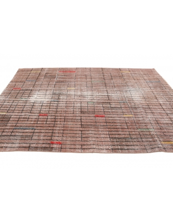 Vintage Turkish Art Deco Rug - 6`11
