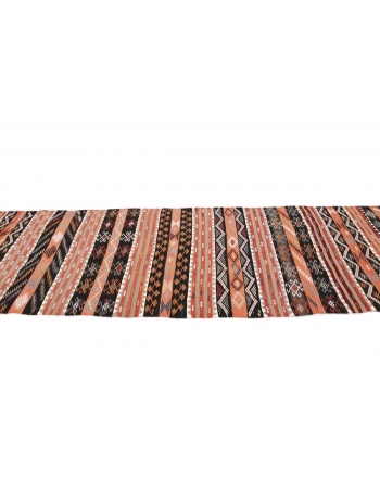 Vintage Decorative Turkish Kilim Runner - 3`5" x 12`0"