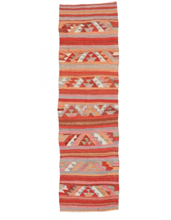 Decorative  Vintage Kilim Runner - 2`9" x 9`7"