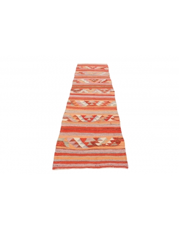 Decorative  Vintage Kilim Runner - 2`9" x 9`7"