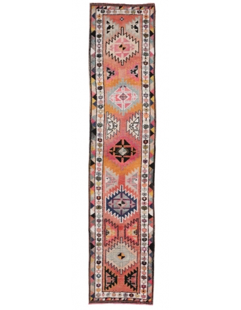 Decorative Vintage Runner Rug - 2`11" x 13`0"