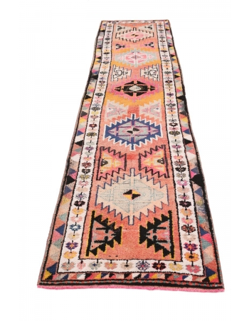 Decorative Vintage Runner Rug - 2`11" x 13`0"