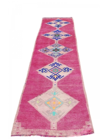 Purple Vintage Decorative Runner - 2`4" x 10`10"