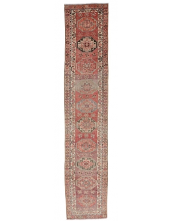 Vintage Decorative Herki Runner  - 2`9" x 12`4"